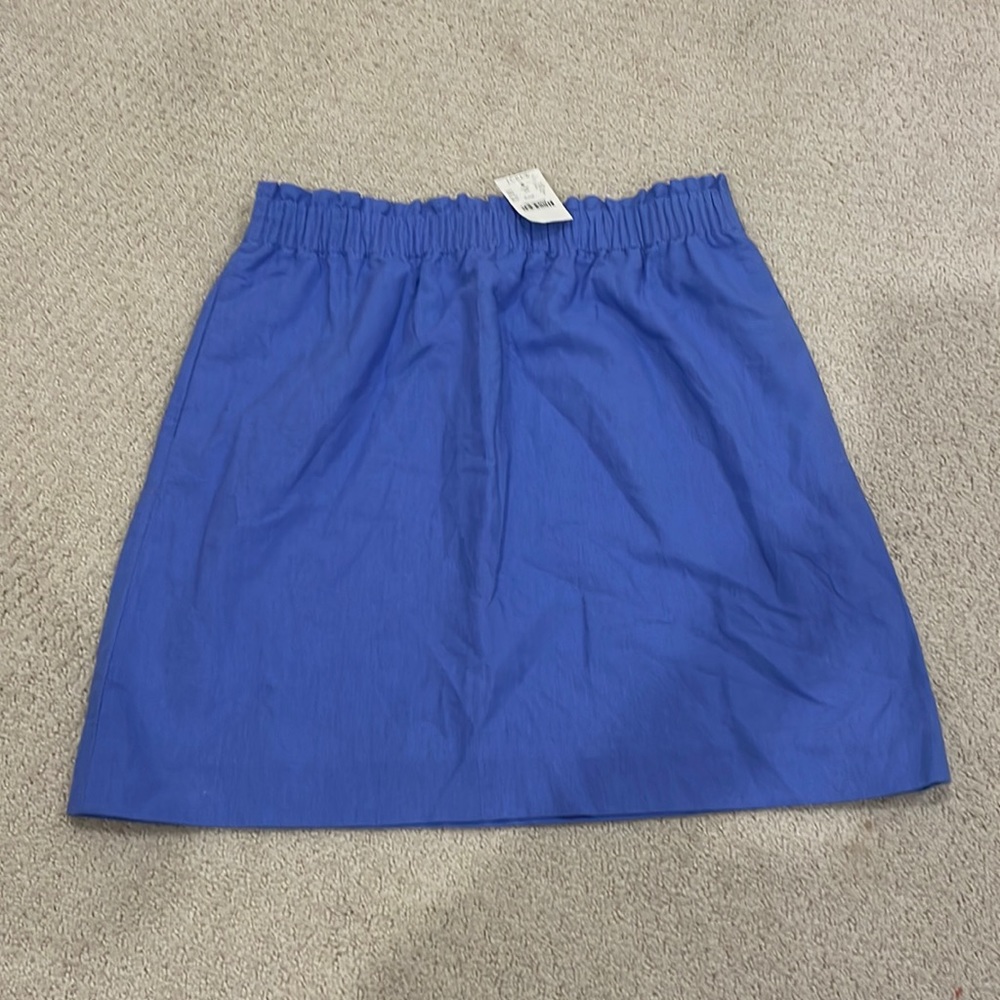 J. Crew Blue Linen/Cotton Skirt Size 6